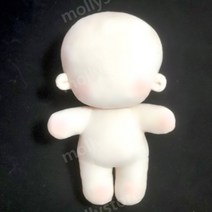 무속성 인형 솜인형 DIY 키트 아이돌인형 만들기 본체, 통통한 바디(자수 없음), 10cm, 통통한 바디(자수 없음)