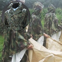 군대판초우의 군용판초우의 수해복구 부사관 장교 우비, L(95호)