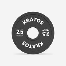 크라토스 고무 저중량 원판 2.5KG (2개1세트), 단품, 단품