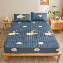 어스 원더 랜드 연마 날염 삼단 겹솜 매트리스 커버