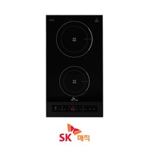 SK매직 인덕션 2구 IHR-B200E 빌트인 전기쿡탑 무료설치 자가설치