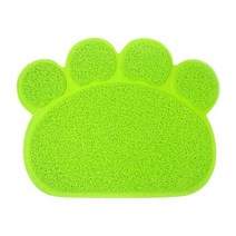 애완 동물 고양이 쓰레기 상자 매트 Pvc 고양이 침대 패드 개 음식 그릇 매트 미끄럼 쉬운 깨끗한 저항 물, 초록, 40x30cm