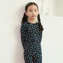 초등 남아 여아 발열 내의 내복 파티 발열피치 9부세트
