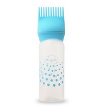 헤어 염색 어플리케이터 병 1 개 플라스틱 리필 가능 샴푸 오일 빗 브러시 스타일링 도구 컬러링, [04] 파란