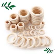 나무 원형 고리 1P 우드 링 사이즈선택 마크라메 가방 손잡이 드림캐쳐 가구 DIY 부자재 만들기 재료