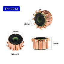 드릴 액세서리 세트 마이크로 레이져 미니 핸드 전기자 반전 수집기 구리 톤 황동 엔진 수집기에 대 한 2 pcs 구리 막대 교류 발전기 모터, TH1201A