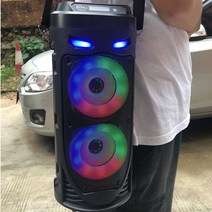 큰 광장 댄스 휴대용 블루투스 스피커 led 다채로운 빛 soundbar column ktv soundbox wireless subwoofer hifi boombox, zqs1202