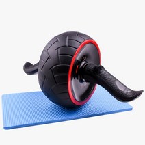온더트랙 ab슬라이드 롤아웃 ab휠 에이비 코어 복근 운동기 운동 기구 + 무릎 보호 패드, 블랙 + 무릎 패드