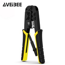 Rj45 로션 퍼 RJ11 RJ45 핑 도구 이더넷 네트워크 LAN 케이블 커터 스트리퍼 플라이어 6P 8P RJ-11/RJ-12 RJ-45, [03] 옐로우