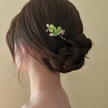 [실버플라워]궁중헤어비녀 궁중비녀 긴머리 한복헤어비녀 패션헤어XC072