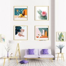 리빙듀오 DIY 쉬운 유화그리기 세트 99종 (중형 40x50), 236일출과새떼