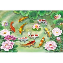 헬로우하비 패브릭 액자형 보석십자수 110종 30X40