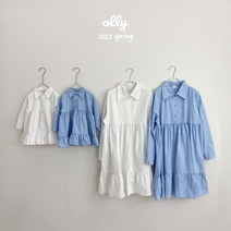 올리마켓 카라원피스 봄 여아원피스 맘커플 자매룩 하객룩 사진촬영룩