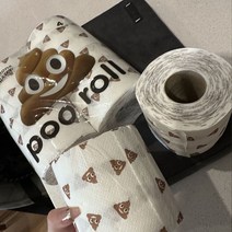 응가티콘 화장지 두루마리 티슈 두루말이 프린트 휴지 도톰, 세트1, 10롤