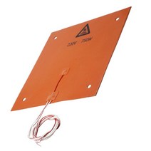 200x300mm 유연한 실리콘 히터 매트/패드 3D 프린터 난방 침대 220V/750W, 310x310x3mm750w, 오렌지, 설명