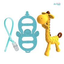 앙쥬 선물세트 치발기2p +클립1p 세트 치발기, 선물세트2 (기린+아기띠민트)