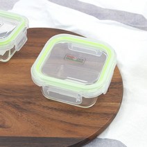 오븐락글라스찬통 정사각1호_320ml/내열유리/글라스락