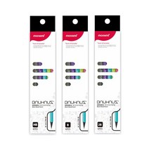 [조한스토어] 모나미 고품질 흑목 바우하우스 연필, 1개, 육각지우개연필_HB_6자루