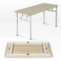 밀키 절탁자 사무용 책상 접이식 시스템책상, 1800x450:메이플비치(WWD6028-MB)