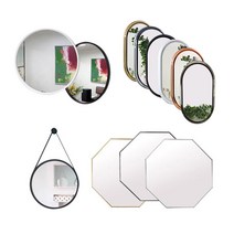 A6 팔각 욕실거울, 실버