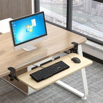 제일퍼니처 조립NO 3종 우드 키보드 받침대 트레이 PC 컴퓨터 책상 마우스 키보드트레이, 선택07:메이플(50x25), 우드키보드트레이