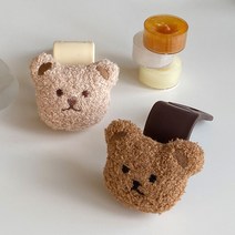 곰돌이 차량용 걸이 2colors 자동차 후크, 핑크베이지, 1개