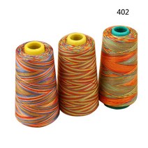 3000 야드 멀티 컬러 그라디언트 무지개 폴리 에스테르 자수 재봉사 스티치 원사 DIY 뜨개질 액세서리, 분홍색
