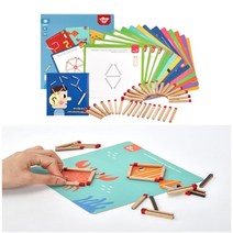 자석놀이교구 빈칸채우기 성냥 자석완구 3세 IQ 토이, 상세페이지 참조