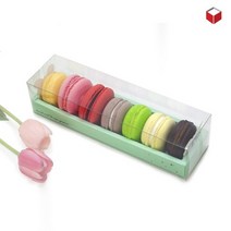 민트 마카롱상자- PET케이스 1개 25 X 6.8 X 6 (cm)