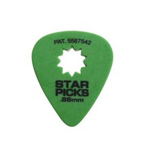 일렉기타피크 0.88mm Green 악기피크 피크 StarPick, 본상품선택