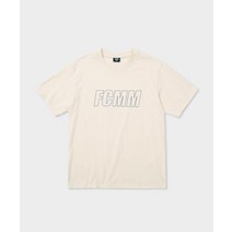 FCMM 리니어 로고 티셔츠 크림 LINEAR LOGO TSHIRT CREAM
