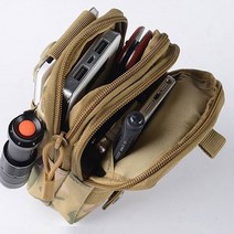 PKG PKFAM 1+1 다용도 핸드폰 수납 허리가방 작업용 보조가방 등산 허리쌕 벨트 가방, 방수허리파우치, 1개+1개 SET, 블랙+카키