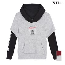 [NII] [NII] 아동 그래픽 반팔레이어드 기모 후드 풀오버_2NNKAMTW8561