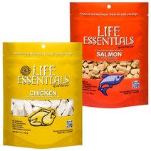 강아지 CatManDoo 번들 Life Essentials 야생 알래스카 연어 동결건조 치킨 고양이 간식