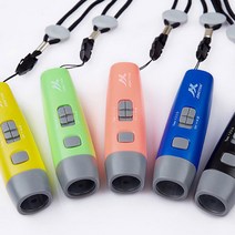 다용도 버튼식 전자호루라기 휘슬 호신용 목걸이 손목 타입, 버튼휘슬 노랑