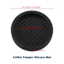 도징링 49mm51mm53mm57mm575mm58mm5835mm585mm 나무 손잡이 커피 탬퍼 에스프레소 파우더 해머 스테인레스 스틸 바리 스타 도구, Tamper Mat+575 미리메터