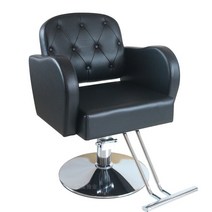 미용 의자 아울렛 수입 가구 등받이 미용실 의자 화장 바버샵, 블랙 B_공식 표준
