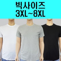 빅플러스 국산 빅사이즈 남자 티셔츠 반팔티 민소매 나시 순면 쿨 흡한속건 반소매