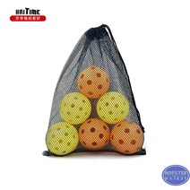 실내 피클볼 공 스포츠 내구성 휴대용 기류 구멍 플라스틱 연습 훈련, 혼합 6개입