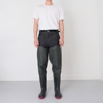 맥스메가다인 낚시 해루질 갯벌 모내기 웨이더 부츠 허벅지 장화, 255, 카키