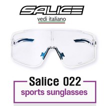 살리체 022 변색 고글 자전거 라이딩 선글라스 아시안핏, 크리스탈 - 골드미러 + 레드변색