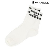 *본사직영* [와이드앵글] 여성 컬러로고 중기장 골프양말 WWP22S03W2, 24
