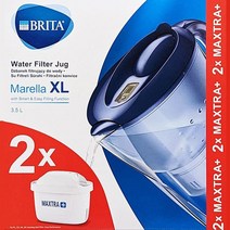 브리타 정수기 마렐라XL 3.5L 블루+필터2개 맥스트라 VL-1003, 단품