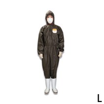 애니세이프 SBW 일회용 방진복 원피스 진회색 L 1P, 상세페이지 참조