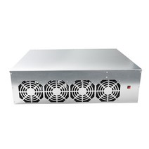BTC-S37 광업 섀시 콤보 마더 보드 8 GPU BITCOIN CRYPTO ETHEREUM 저전력 그래픽 카드 4 팬 8GB RAM MSATA SSD, 은
