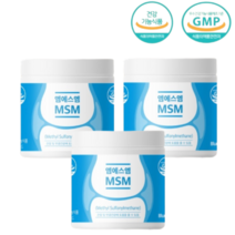 MSM 식용유황 식이유황 엠에스엠 파우더 가루 MSN NSM 먹는유황 디메틸설폰, 160g 3통, 3개