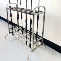 아트프레임 낚싯대 거치대, 스테인레스 낚시대 진열대