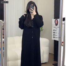 니트원피스 슬립 롱스커트 가을 겨울 루즈핏 캐주얼 스웨터 스커트