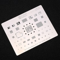 인두 납땜BGA 리볼링 스텐실 아이폰 11/프로/맥스 A13 CPU IC 칩 솔더 틴 플랜트 네트 두께 0.12mm, 03 2PCS
