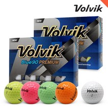 스포츠_ [볼빅] 블루 BLUE 90 2피스 컬러 화이트 골프공12구, 선택완료